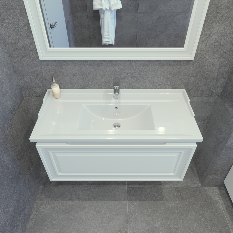 Мебель для ванной комнаты Caprigo Ponza 100 подвесная, белая