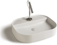 Накладная раковина Galassia SmartB 7401 55 глянцевая белая, прямоугольная, фаянс