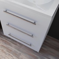 Мебель для ванной комнаты 1MarKa Соната 75Н с 3 ящиками, белый глянец