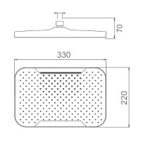 Верхний душ Splenka S451 S451.54 хром