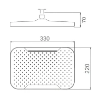 Верхний душ Splenka S451 S451.54 хром