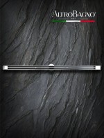 Душевой трап (лоток) AltroBagno Stella 071225 Ni (80) 80 см, решетка никель, с сифоном