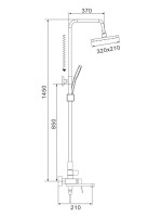 Душевая стойка Shevanik S4536G Душевая стойка Shevanik S4536G