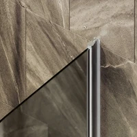 Шторка на ванну Maybahglass MGV-778-5 60x140, профиль матовый хром, стекло матовая бронза