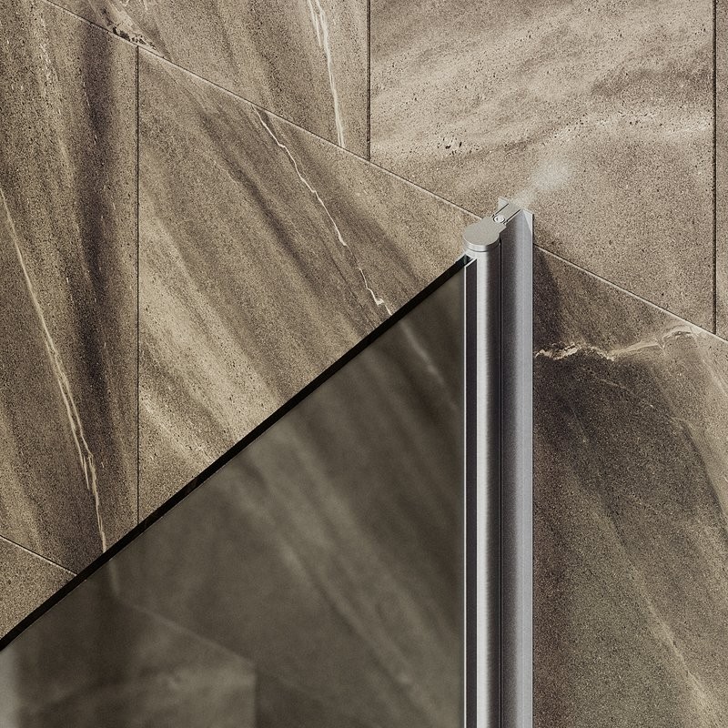 Шторка на ванну Maybahglass MGV-778-5 60x140, профиль матовый хром, стекло матовая бронза