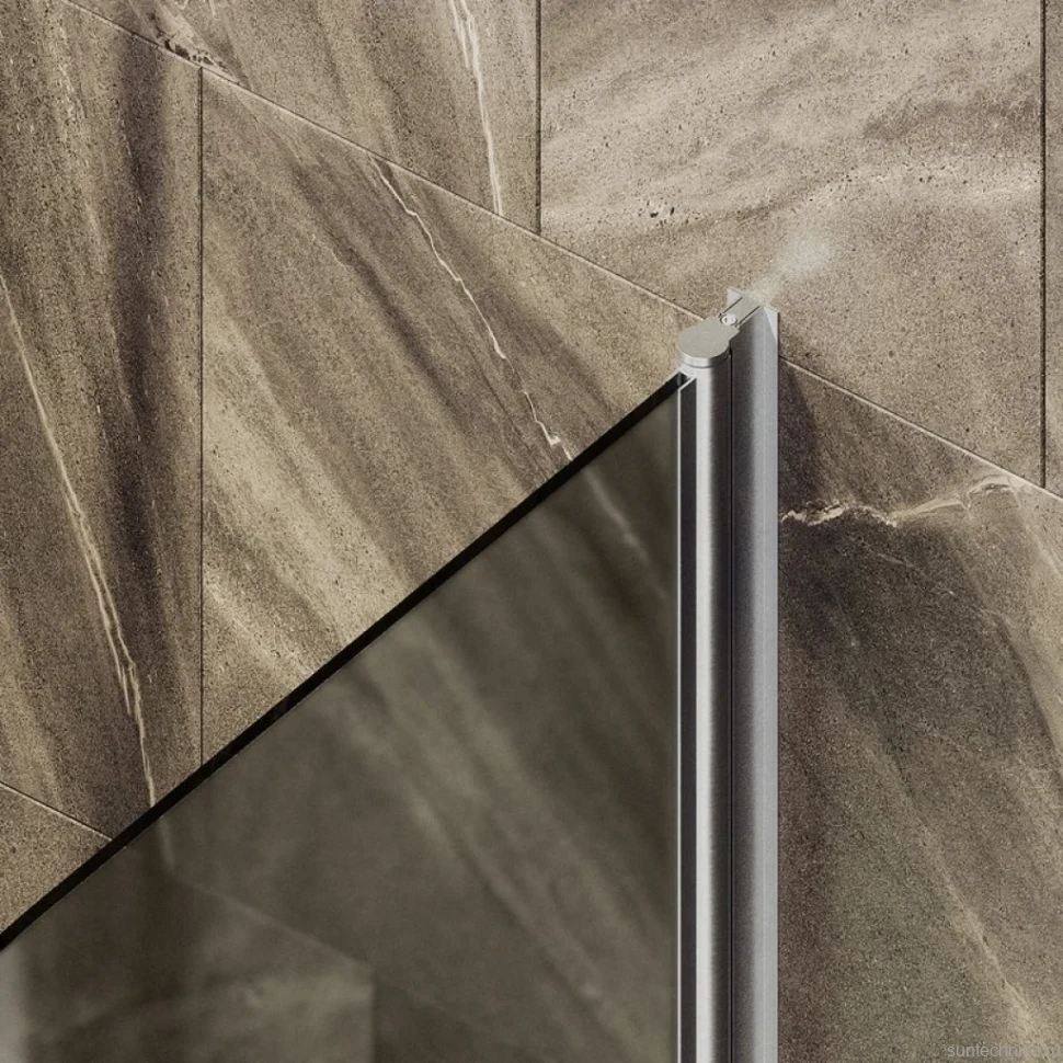 Шторка на ванну Maybahglass MGV-778-5 60x140, профиль матовый хром, стекло матовая бронза