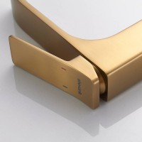 Смеситель для раковины высокий Shevanik S4011G, золотой сатин Смеситель для раковины высокий Shevanik S4011G, золотой сатин