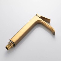 Смеситель для раковины высокий Shevanik S4011G, золотой сатин Смеситель для раковины высокий Shevanik S4011G, золотой сатин