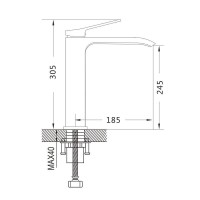 Смеситель для раковины высокий Shevanik S4011G, золотой сатин Смеситель для раковины высокий Shevanik S4011G, золотой сатин