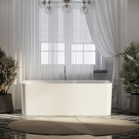 Акриловая ванна Sancos Sigma FB15 170x80 см, отдельностоящая, белая, с каркасом, со сливом-переливом