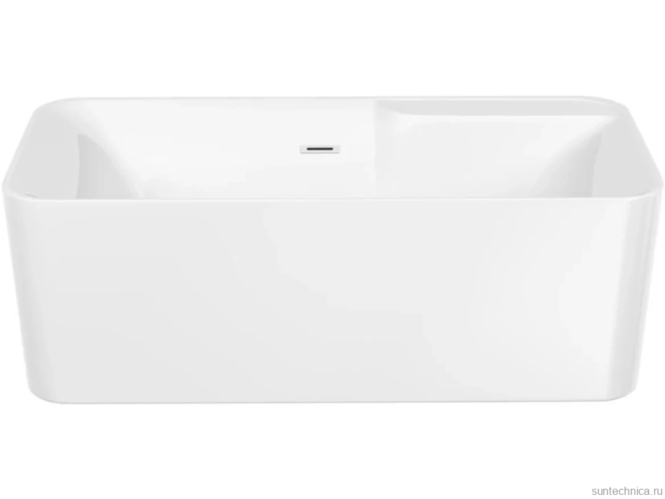 Акриловая ванна Sancos Sigma FB15 170x80 см, отдельностоящая, белая, с каркасом, со сливом-переливом