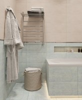 Полотенцесушитель водяной EWRIKA Сафо FP 80х50, хром, с полкой, лесенка