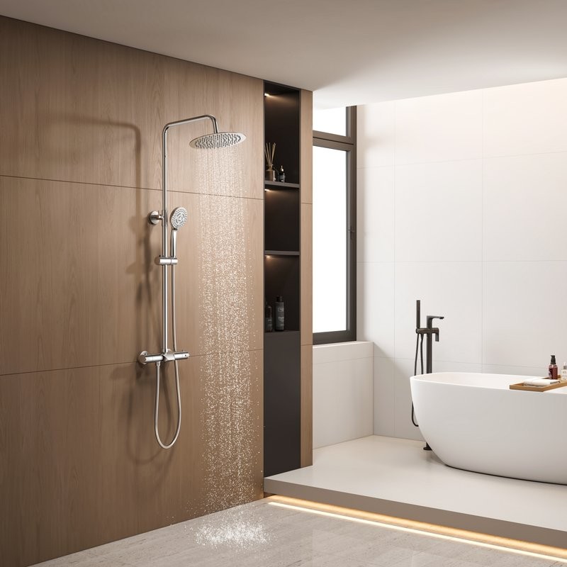 Душевая стойка SantiLine SL-9006 хром