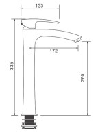 Смеситель для раковины Gappo G1007-42 бронза