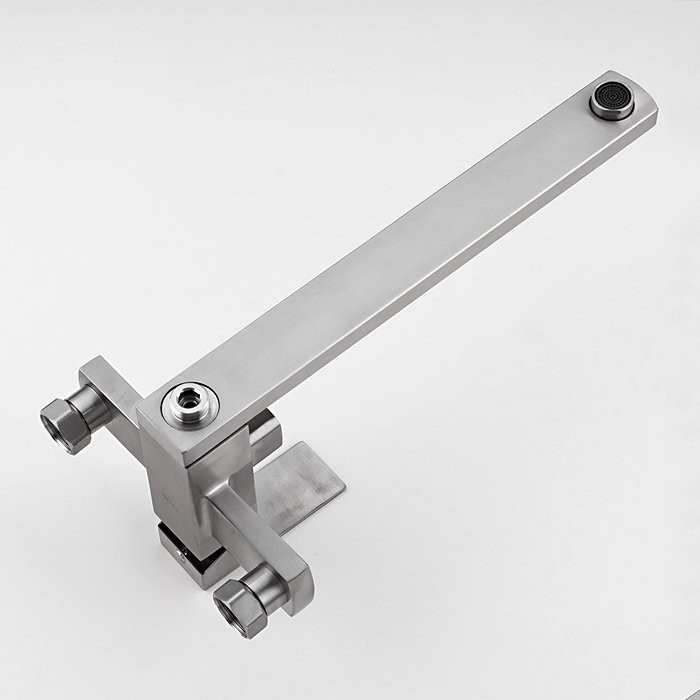 Смеситель с длинным изливом для ванны Frap H802 F22802 сатин