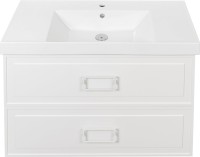 Мебель для ванной комнаты La Fenice Cubo Twin 100 белая, ручки белые