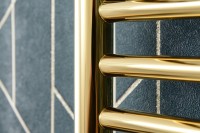 Полотенцесушитель электрический Сунержа Богема 3.1 020-6006-1040 110x45 см, подключение слева, шампань, лесенка, с полкой