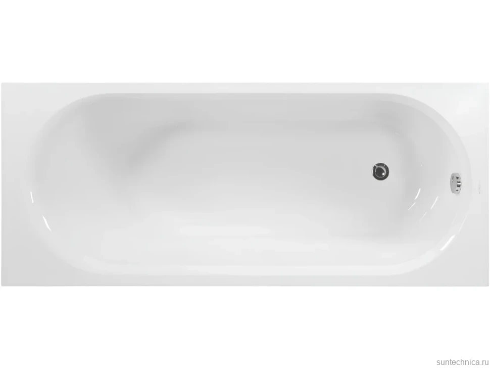 Акриловая ванна Vagnerplast Kasandra 165x70 см, пристенная, белая, на ножках