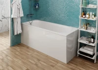 Акриловая ванна Vagnerplast Kasandra 165x70 см, пристенная, белая, на ножках