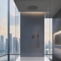 Душевой комплект Timo Saona SX-2370/18SM С ВНУТРЕННЕЙ ЧАСТЬЮ, с термостатом, черное золото