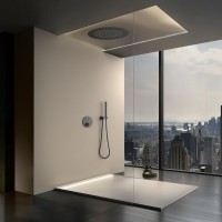 Душевой комплект Timo Saona SX-2370/18SM С ВНУТРЕННЕЙ ЧАСТЬЮ, с термостатом, черное золото