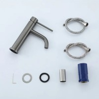 Смеситель для раковины Frap H807-9 F10807-9 оружейная сталь