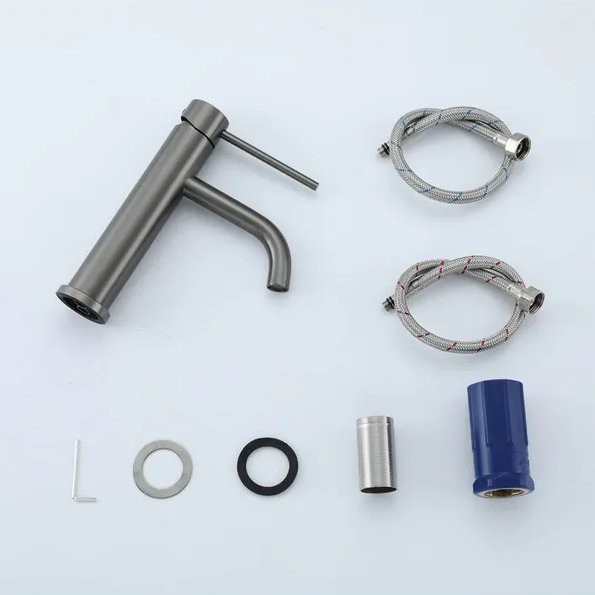 Смеситель для раковины Frap H807-9 F10807-9 оружейная сталь