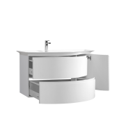 Тумба с раковиной Belux Версаль 111 L подвесная, белая глянцевая