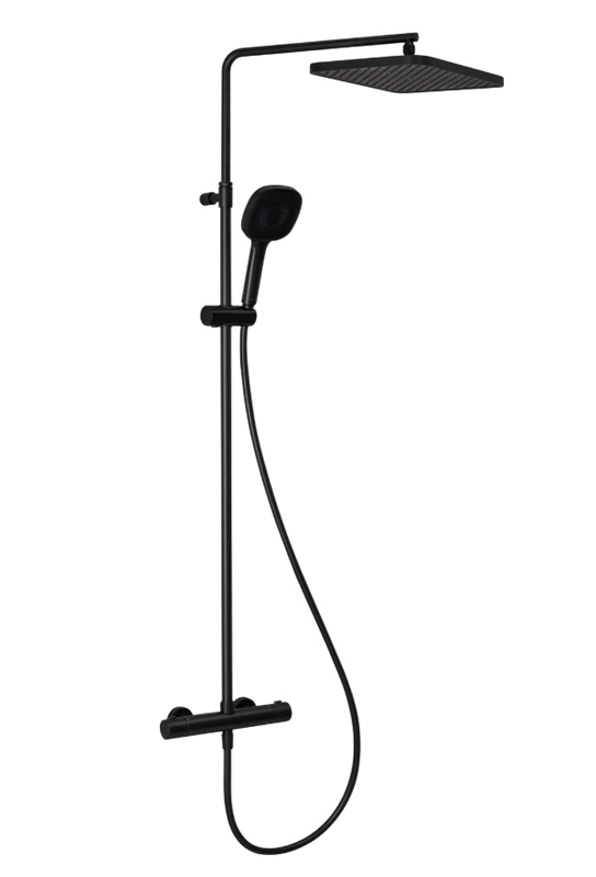 Душевая стойка Splendy Relax S RS208XTP36S3BM черная матовая