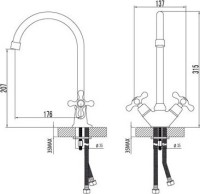 Смеситель для кухни Lemark Standard LM2105C
