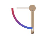 Смеситель для раковины Ravak Espirit ES 015.61 RGB BeCool, брашированное розовое золото