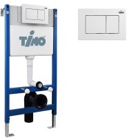 Комплект Инсталляция Timo TWC-01 + Кнопка Reko FP-004W цвет белый