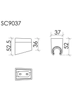 Настенный держатель Sancos SC9037BG брашированное золото