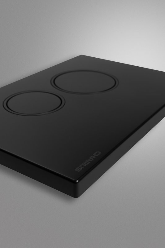 Кнопка смыва для унитаза CHARUS Spazio FP.330.DW.02 пластик, цвет матовый черный