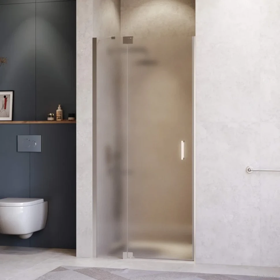Душевая дверь в нишу RGW Hotel HO-014 1400х2000 профиль хром, стекло матовое