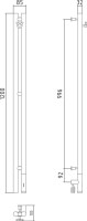 Полотенцесушитель электрический Сунержа Нюанс 3.0 120 см белый, правый