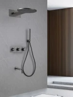 Душевой комплект Abber Wasser Kreis AF8150NG С ВНУТРЕННЕЙ ЧАСТЬЮ, никель