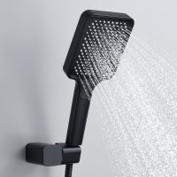 Душевая система / Тропический душ со смесителем встраиваемая Shevanik S9935H, черный