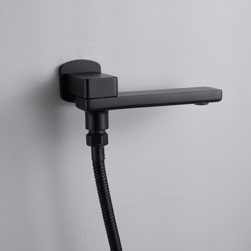 Душевая система / Тропический душ со смесителем встраиваемая Shevanik S9935H, черный