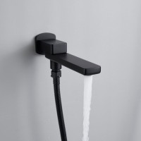 Душевая система / Тропический душ со смесителем встраиваемая Shevanik S9935H, черный