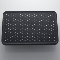 Душевая система / Тропический душ со смесителем встраиваемая Shevanik S9935H, черный