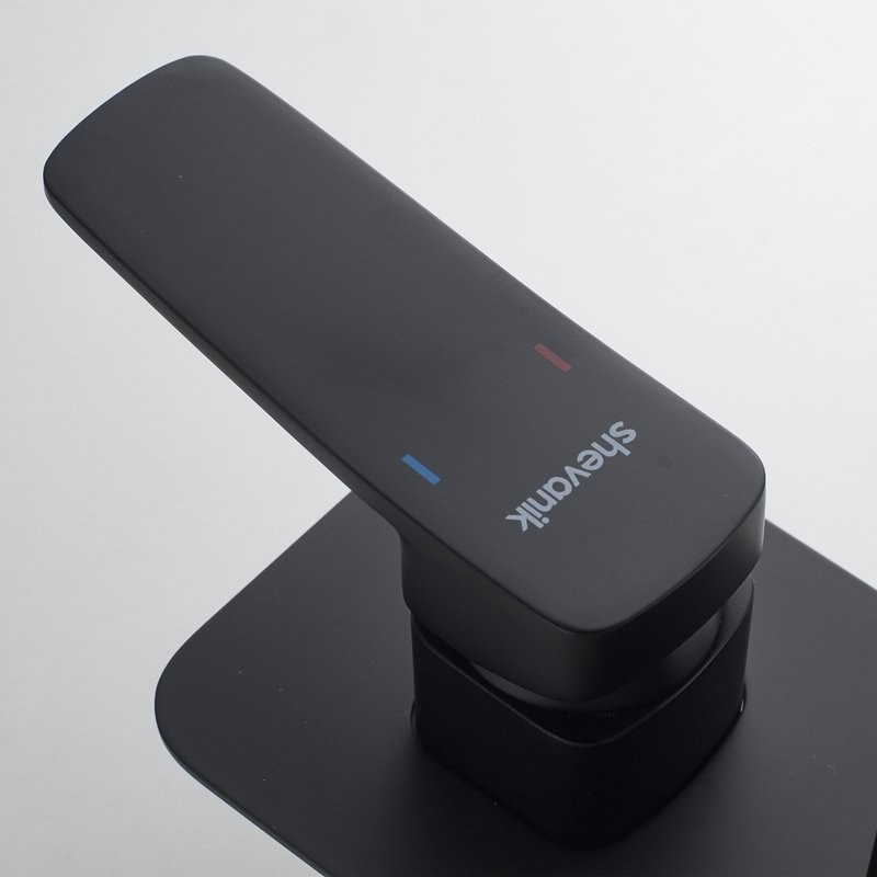 Душевая система / Тропический душ со смесителем встраиваемая Shevanik S9935H, черный