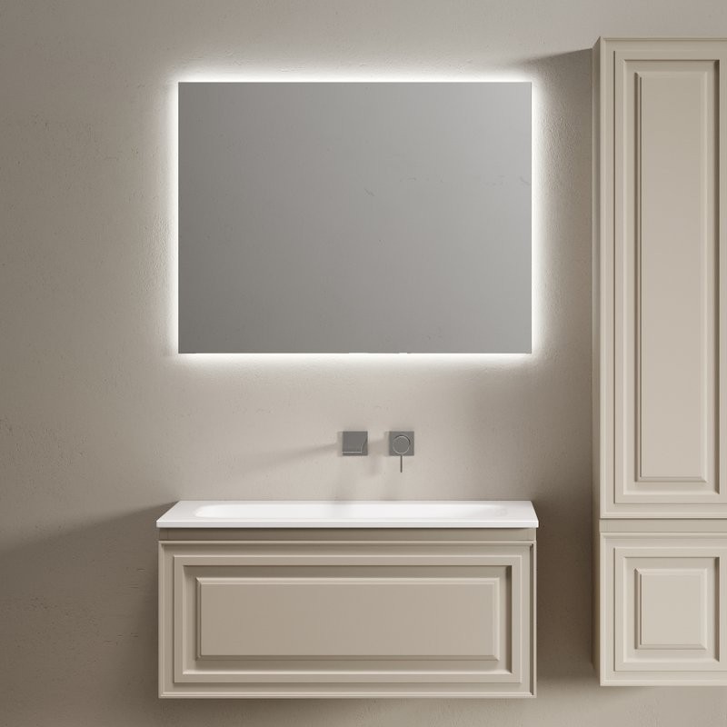 Мебель для ванной комнаты Sancos Very 90 подвесная, beige soft, раковина СN7019wx