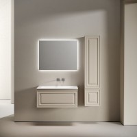 Мебель для ванной комнаты Sancos Very 90 подвесная, beige soft, раковина СN7019wx