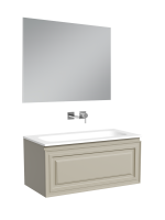 Мебель для ванной комнаты Sancos Very 90 подвесная, beige soft, раковина СN7019wx