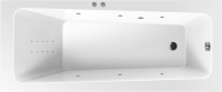 Акриловая ванна Excellent Ava Line Nano 170x70 см, встраиваемая, с гидромассажем, белая, с каркасом, со сливом-переливом
