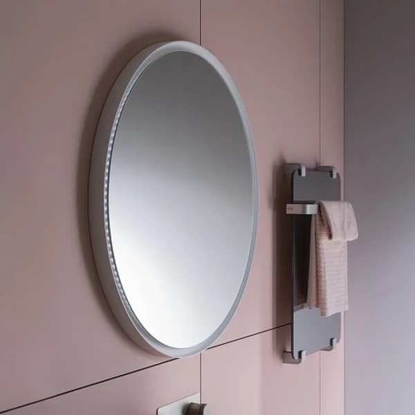 Зеркало круглое Allen Brau Infinity 80 с подсветкой, белое