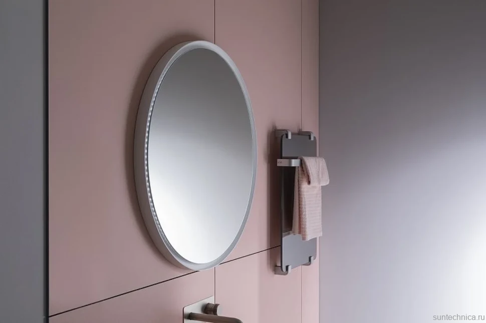 Зеркало круглое Allen Brau Infinity 80 с подсветкой, белое
