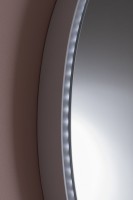 Зеркало круглое Allen Brau Infinity 80 с подсветкой, белое