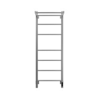 Полотенцесушитель электрический Grota Alto 430х1200 NM EL 120x45 см, подключение справа, слева, скрытое подключение справа, матовый хром, лесенка, с полкой